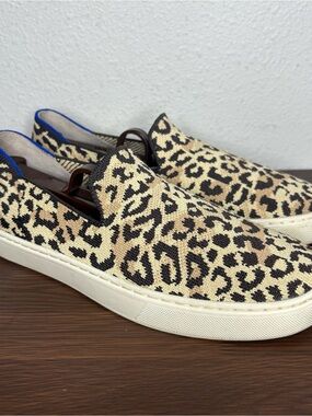 ROTHY'S Camo Cat Flats Slip On Sneakers Animal Print Size 8.5